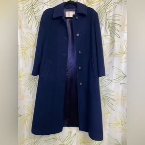 Pendleton Navy Wool Coat Vintage 1967